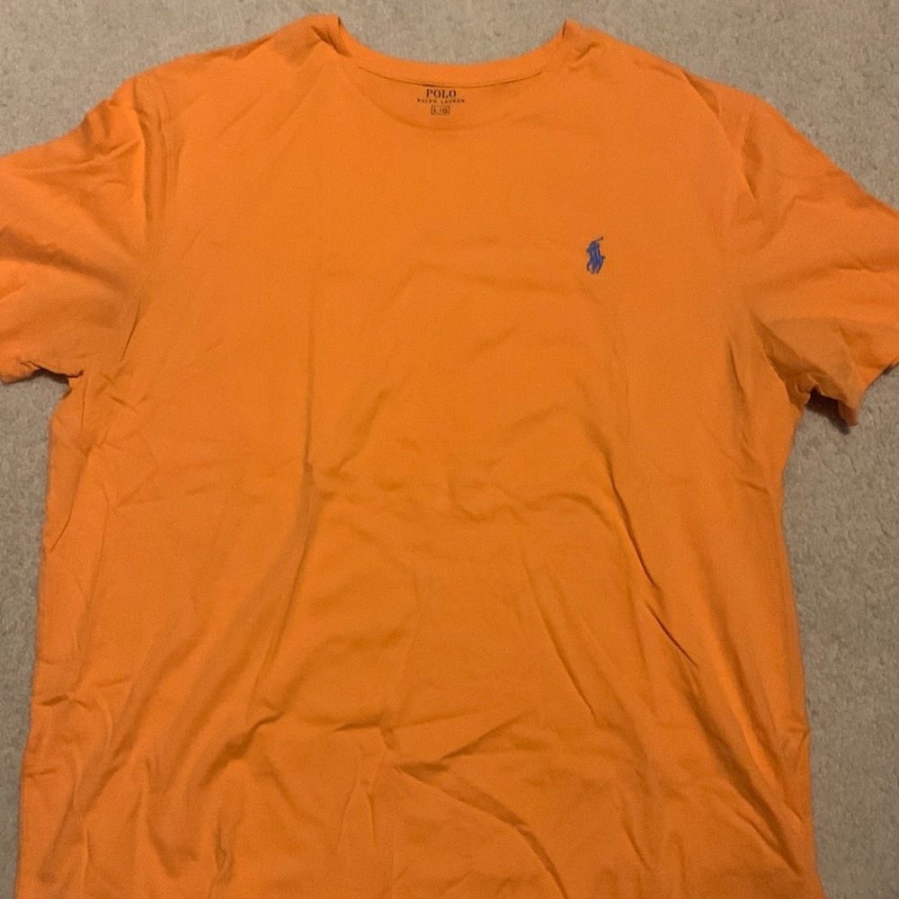 Orange polo Ralph Lauren shirt